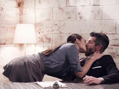 デカチン, デカパイ, フェラチオ, 茶髪の, 巨乳な, キス, 秘密の, 禁句