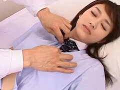 아시안, 핑거링, 일본인, 청소년, 쓰리섬