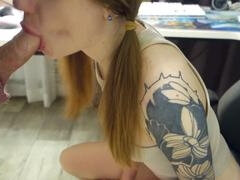 Любители, Минет, Кончили внутрь, Сперма во рту, Игры, Сосущие, Тату, Сиськи