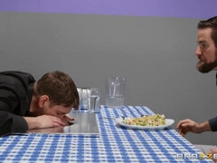 Cul, Nana, Blonde, Gorge profonde, Doigter, Embrassement, Léchez, Chatte