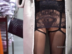 Teen Camgirl (2K) - fetish pussy flashing in public store