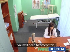 FakeHospital Sexy graduate gets licked and fucked on doctors desk for a job