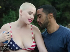 Velik kurac, Blondinka, Zunanji izliv, Kurac, Medrasni seks, Pornozvezde, Muco, Jahanje