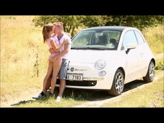 Grosse bite, Blonde, Sucer une bite, Couple, Tchèque, Hard, Hd, De plein air