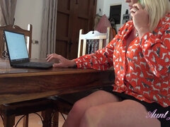 Horny Mature Bbw Melody Has Phone Sex At The Office