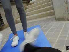 Минет, Брюнетки, Сперма во рту, Собачьи, Дрочка ногами, Колготки, От первого лица, Наездница