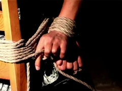 Bondage sadomaso, Vestite, Femmina, Fetish, Imbavagliando, Softcore, Legati