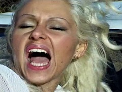 In den arsch, Grosser schwanz, Grosse titten, Blondine, Aufs gesicht abspritzen, Französisch, Titten, Vintage