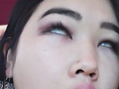 Leie, In den arsch, Asiatisch, Blasen, Koreanisch