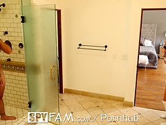 금발의, 가슴이 큰, 크림파이, 음경, Hd, 수음, 보지, 청소년