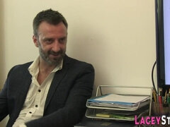 Blasen, Britisch, Arzt, Oma, Hd, Reif, Büro, Uniform