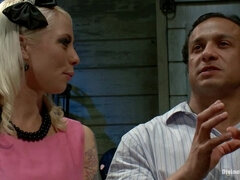 Rubia, Rostro sentado, Dominacion femenina, Humillación, Orgasmo, Próstata, Coño, Sexo fuerte