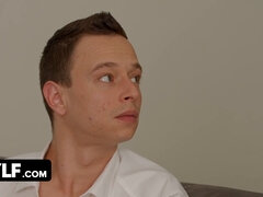 Stepmom caught Nikki & Lia in threesome and punished with tit play & pussy licking