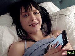 Iso kulli, Suihinotto, Ruskeahiuksinen, Spermashotti, Hd, Näkökulma pov, Ajeltu, Tissit