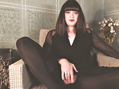 Pauzão, Masturbação, Hermafrodita andrógina, Solo chão, Câmera de web webcam