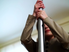 Brunetta, Masturbazione, Naturale, Mutandine, Capezzoli gonfi, Figa, Rasata, Solo