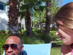 Submissive wifey surrenders to another man's hard peen