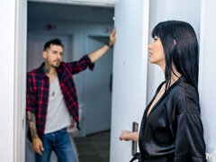 Stor røv, Stor pik, Pik sutte, Brunette, Hundestilling, Barberet