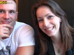 Leie, Blasen, Spermaladung, Schwanz, Masturbation, Öffentlich, Russisch, Flotter dreier