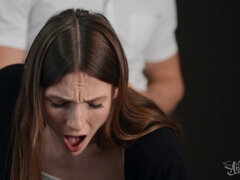 In den arsch, Arsch, Arschlecken, Blasen, Braunhaarige, Schwanz, Handjob, Titten