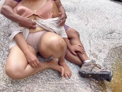 Traição trair, Casal, Dona de casa, Indianoa, Mãe gostosa, Ao ar livre cartaz de rua outdoor, Xoxota, Spandex elastano