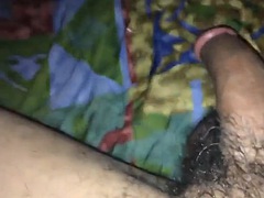 Ebony with hairy pussy and long lips