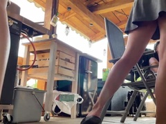 Rumpa, Hemmagjord, Trosor, Party, Fitta, Mager, Kjol, Voyeur