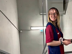 A Barcelona Supporter Fucked By PSG Fans in The Corridors Of The Football Stadium !!!