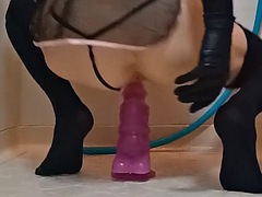 Amatør, Anal, Transvestit, Dildo, Gaping, Hårdt, Ridning, Legetøj