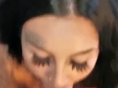 Amateur, Chica, Verga grande, Mamada, Morena, Ébano, Pov, Tetas