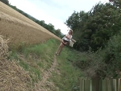 Mature British Slut Pissing Outdoors