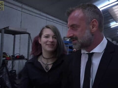 Emily Addams submits to Pascal White's BDSM domination & gets spanked and fucked hard