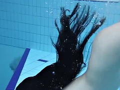 Small tits teen Umora Bajankina underwater