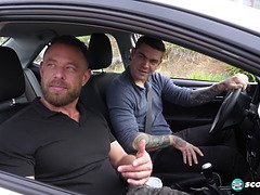 Veľké kozy, Blondína, Kuřba, Prsnatá, Auto, Vlasatej, Prirodzené prsia, Pička