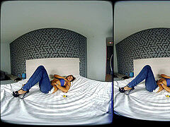 VRpussyVision.com - chick on psuper-steamyoset getting hot with poppers