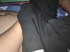 My first time to have anal sex. I sit on my stepbrothers cock.