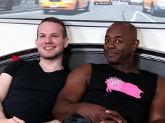 Interracial screwing with a muscular lad and a pale fella