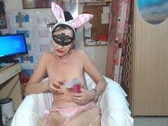 Amatööri, Nainen, Karvainen, Italialainen, Itsetyydytys, Vanhempi, Soolo