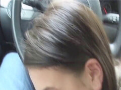 Kukk suging, Bil, Tjekkisk, Orgasme, Offentlig, Fitte
