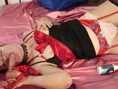 Amatorka, Obciąganie, Brunetka, Para, Płeć żeńska, Bielizna, Masturbacja, Dojrzałe