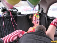 Driver Fucks Cute Valentine Clown