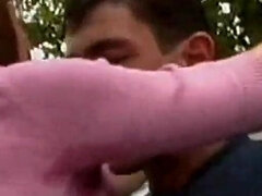 18 jaar, Grote lul, Pijpbeurt, Auto, Schattig, Buiten, Tiener