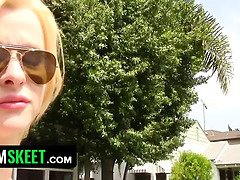 Blonde Slut Spreads Her Legs And Takes My Dick Deep In Her Teen Pussy