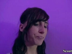 GERMAN SCOUT - TEEN LIA LOUISE 3SOME BY OLD AND YOUNG MAN