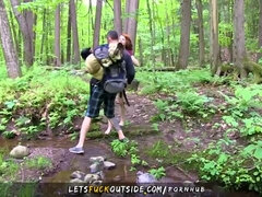 Petite Redhead Fucked in the Forest - Let's Fuck Outside