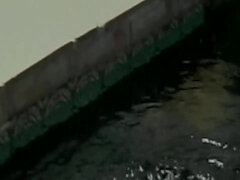 큰 가슴, 가슴이 큰, 레즈비언, 나체, 야외의, 보지, 젖가슴, 젖은