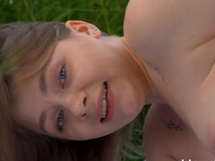 Lesya Milk is going to finger her herself to the limit