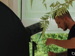 69, お尻, 茶髪の, 指いじり, レズビアン, 自然山雀, タトゥー, オッパイの