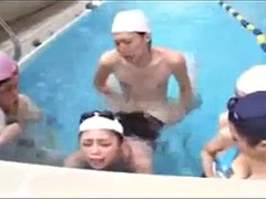 Duże cycki, Japoński, Dojrzałe, Mamuśka, Basen, Macocha, Cycki