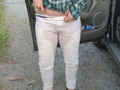 Accidente, Amateur, Rubia, Británico, Coche, Fetiche, Hd, Orinar